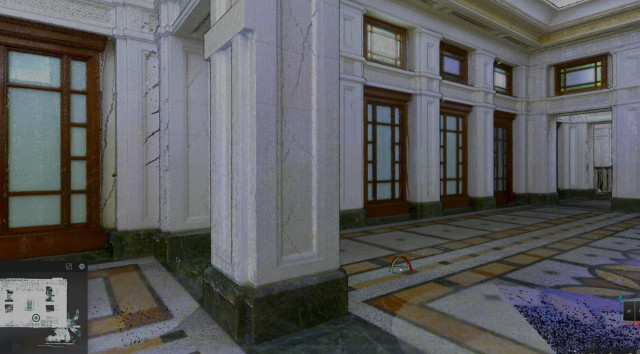 canary wharf point cloud interior london