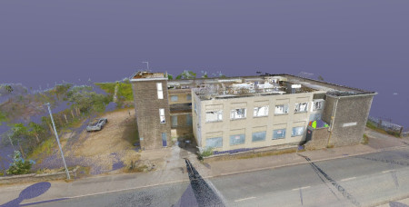 portland lodge hotel dorset 3d laser scan point cloud exterior