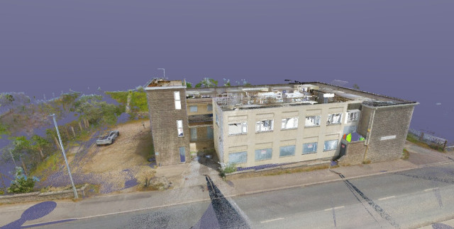portland lodge hotel dorset 3d laser scan point cloud exterior