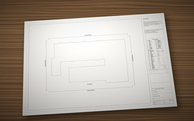 portland lodge hotel dorset location plan printed drawing
