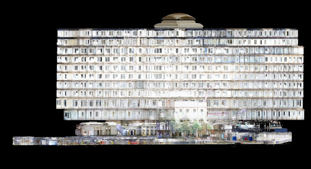 canary wharf registered point cloud cyclone